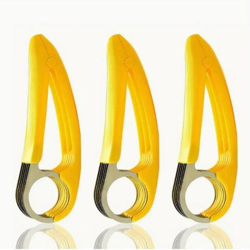 Creative PP Banana Slicer, Banana Fruit Splitter, Ham Sausage Cutter, Fruit Salad Slicer