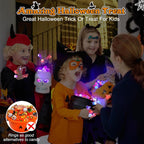 50Pcs LED Halloween Ring,Halloween Ring,Glowing Pumpkin Skull Ring Gift,Halloween Christmas Party Decoration Home Horror Props Supplies,Perfect for Halloween