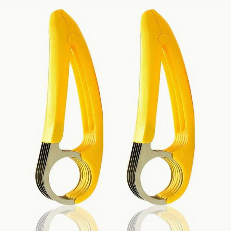 Creative PP Banana Slicer, Banana Fruit Splitter, Ham Sausage Cutter, Fruit Salad Slicer