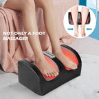 Foot Massager Machine with Heat, Foot & Calf Massager with Massage Roller | Deep Tissue Relief for Plantar Fasciitis, Pain Relief & Blood Circulation – Perfect Mother'S Day Gift for Women, Men & Mom Comfort Red/Black