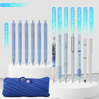 Rarler 13 PCS Smart Pen School Supplies with Moster Pencil Case, 1 Twist Pen, 1 Everlasting Pencil, 1 Grip Pen, 1 Silent Click Pen, 1 Retractable Pen, 1 Agile Pen, 1 Erasable Gel Pen, 6 Click Ballpoint Pens 0.5Mm Student Essentials Infinity Pen