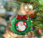 Mr. Christmas 3 In. Green Wreath Recordable Ornament