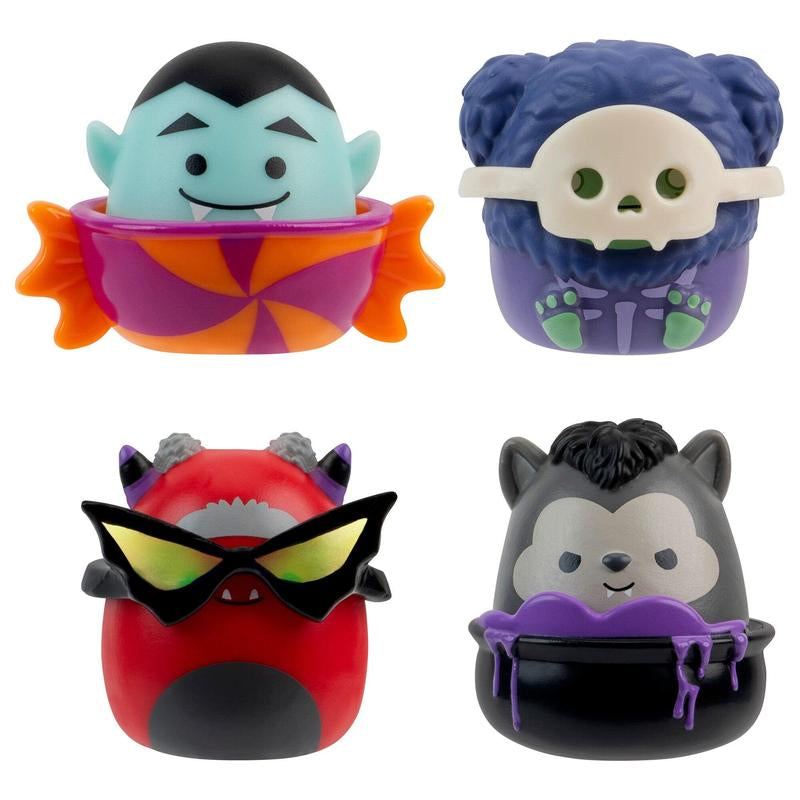 Squishmallows Squish-A-Longs Halloween Countdown 13 Days Calendar - 13 Mini Squish Collectibles - 1-Inch Scale Squish Squeezable Plastic Figures - Spooky Cute Design