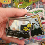 Despite Everything, It'S Still You Mirror Keychain - Silver U-Shaped Clasp