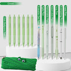 Rarler 13 PCS Smart Pen School Supplies with Moster Pencil Case, 1 Twist Pen, 1 Everlasting Pencil, 1 Grip Pen, 1 Silent Click Pen, 1 Retractable Pen, 1 Agile Pen, 1 Erasable Gel Pen, 6 Click Ballpoint Pens 0.5Mm Student Essentials Infinity Pen